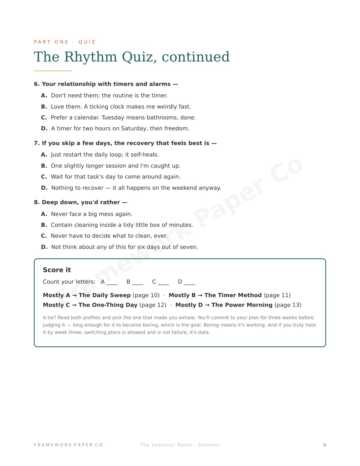 Summer — The Rhythm Quiz